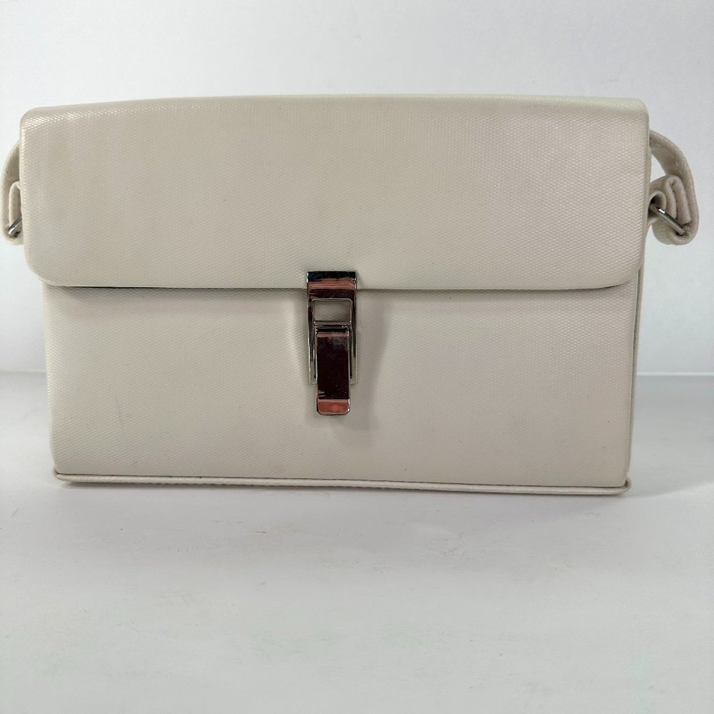 Womens Clutch or Shoulder Bag Purse Ivory Colored Specialty Collection
